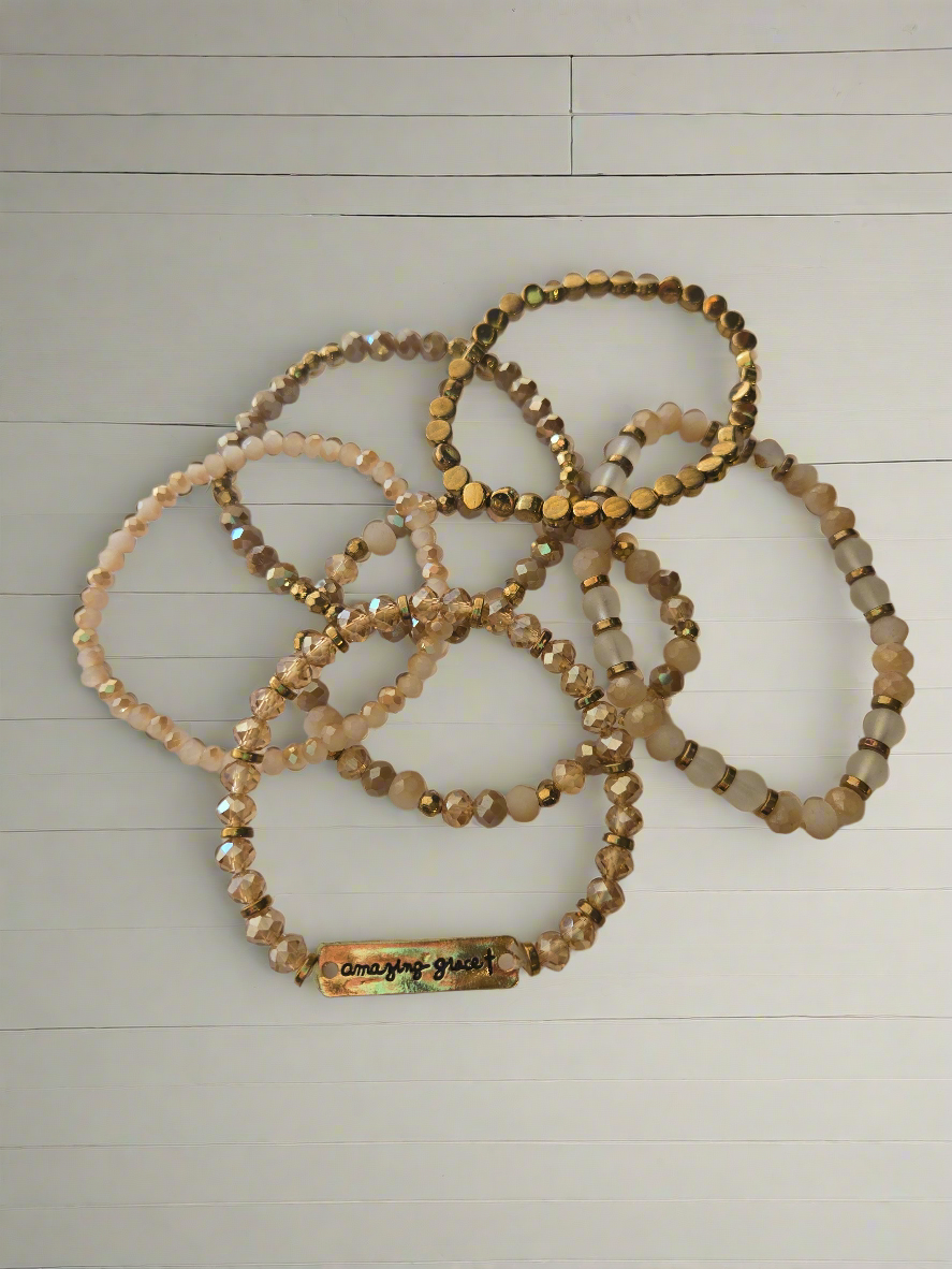 Amazing Grace Gold Bracelet Set Style #972