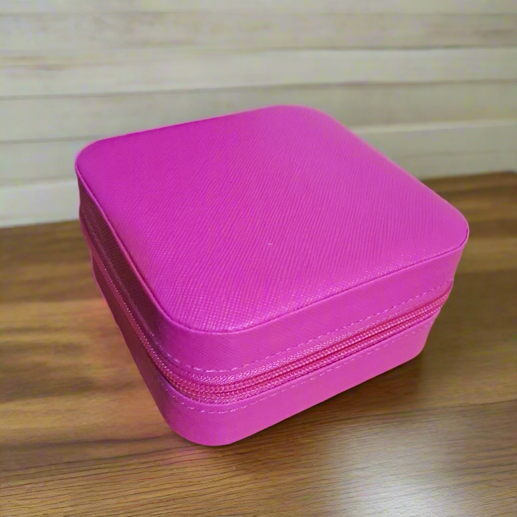 Hot Pink Travel Jewelry Box