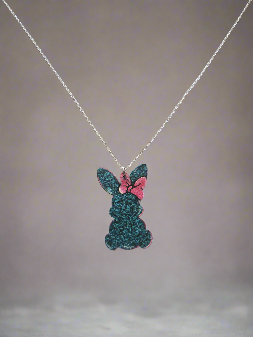 Blue Bunny Necklace Style # 1245