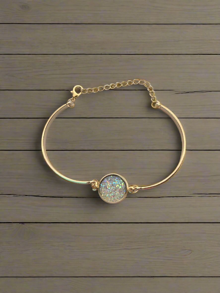 White Stone Bracelet Style # 641