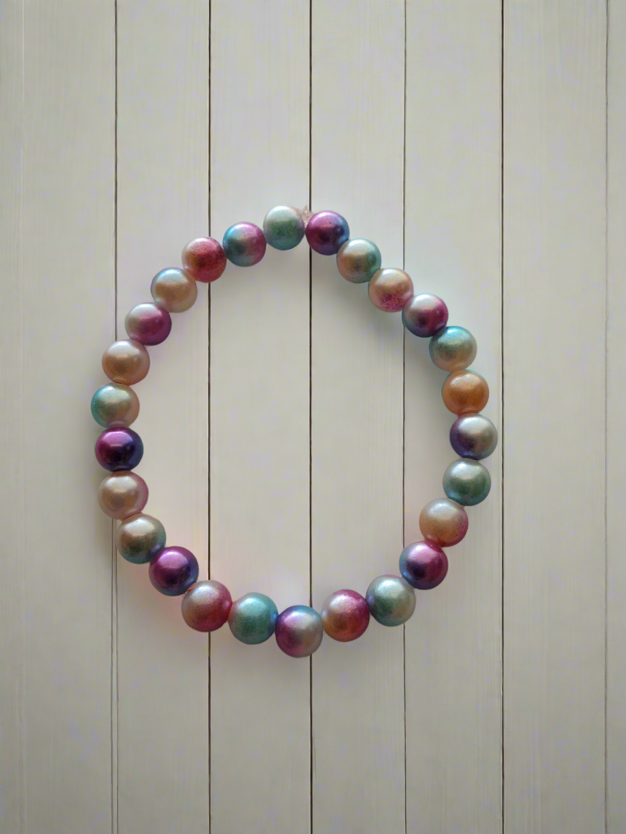 Multi-color pearl Bracelet Style # 369