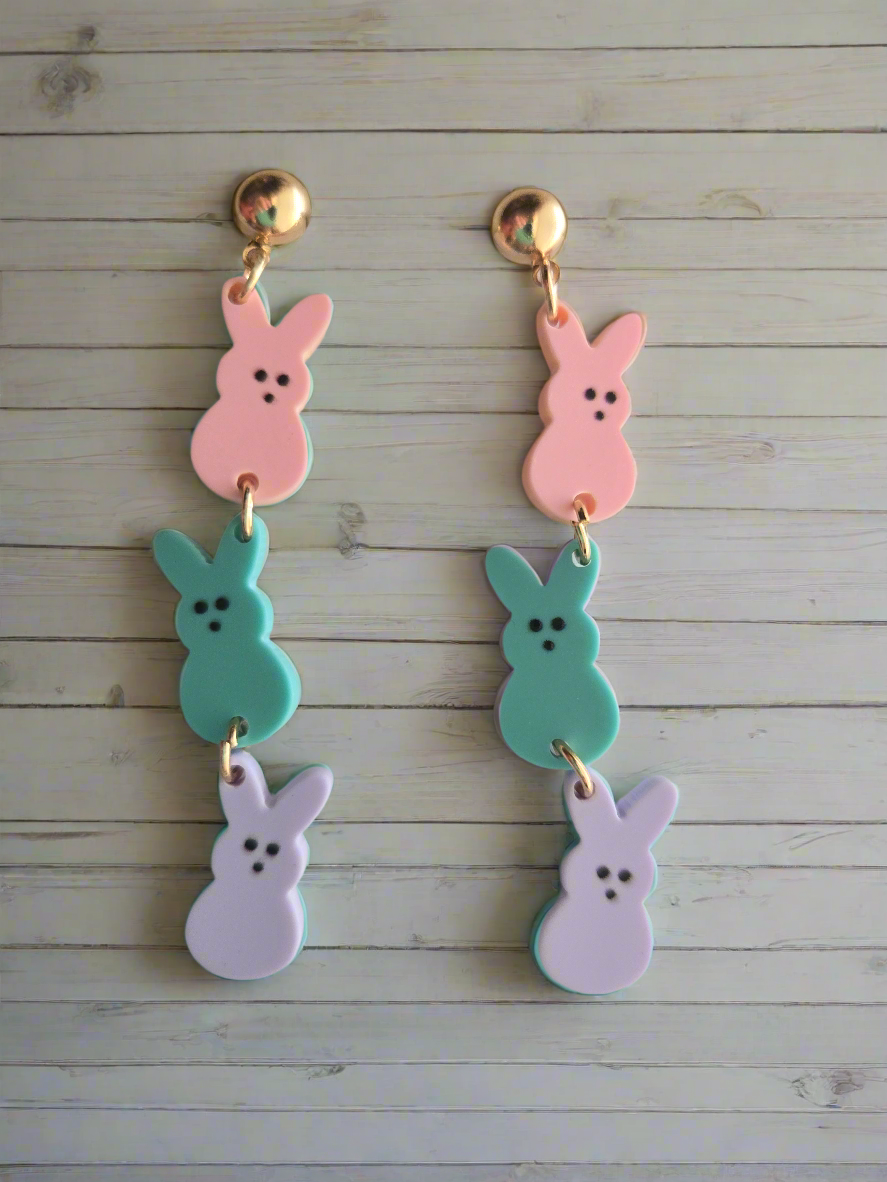 Multi Color Peeps Earrings Style # 1255