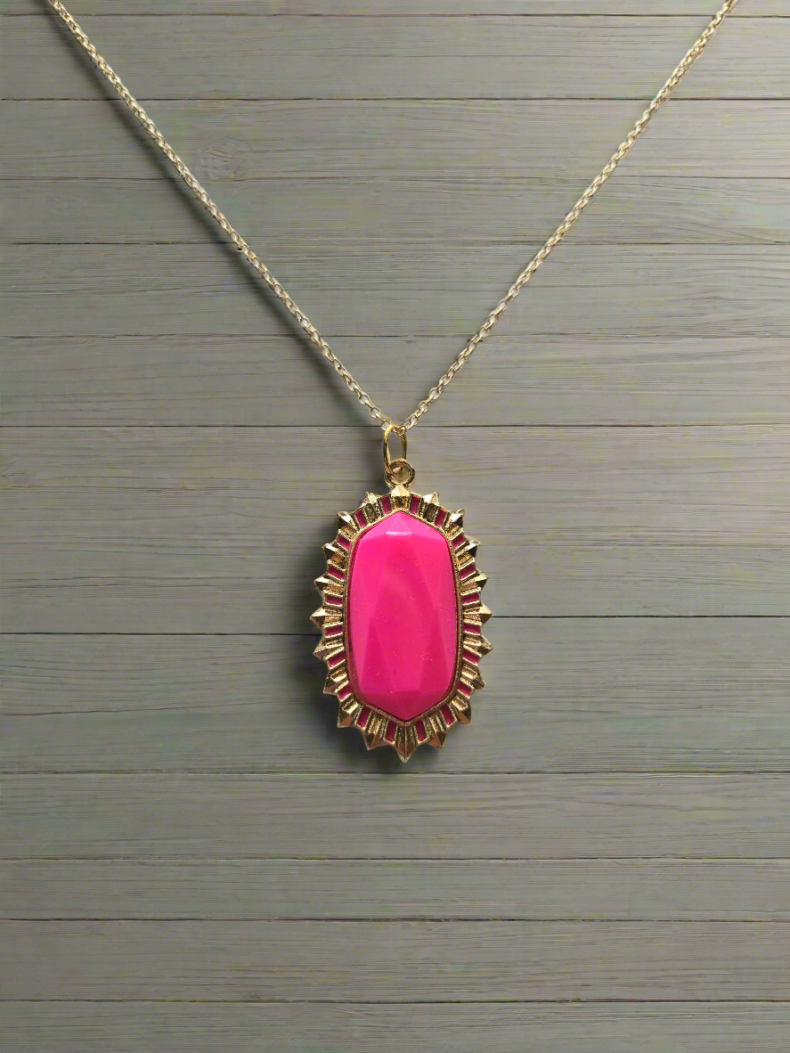 Neon Pink Necklace Style # 1260