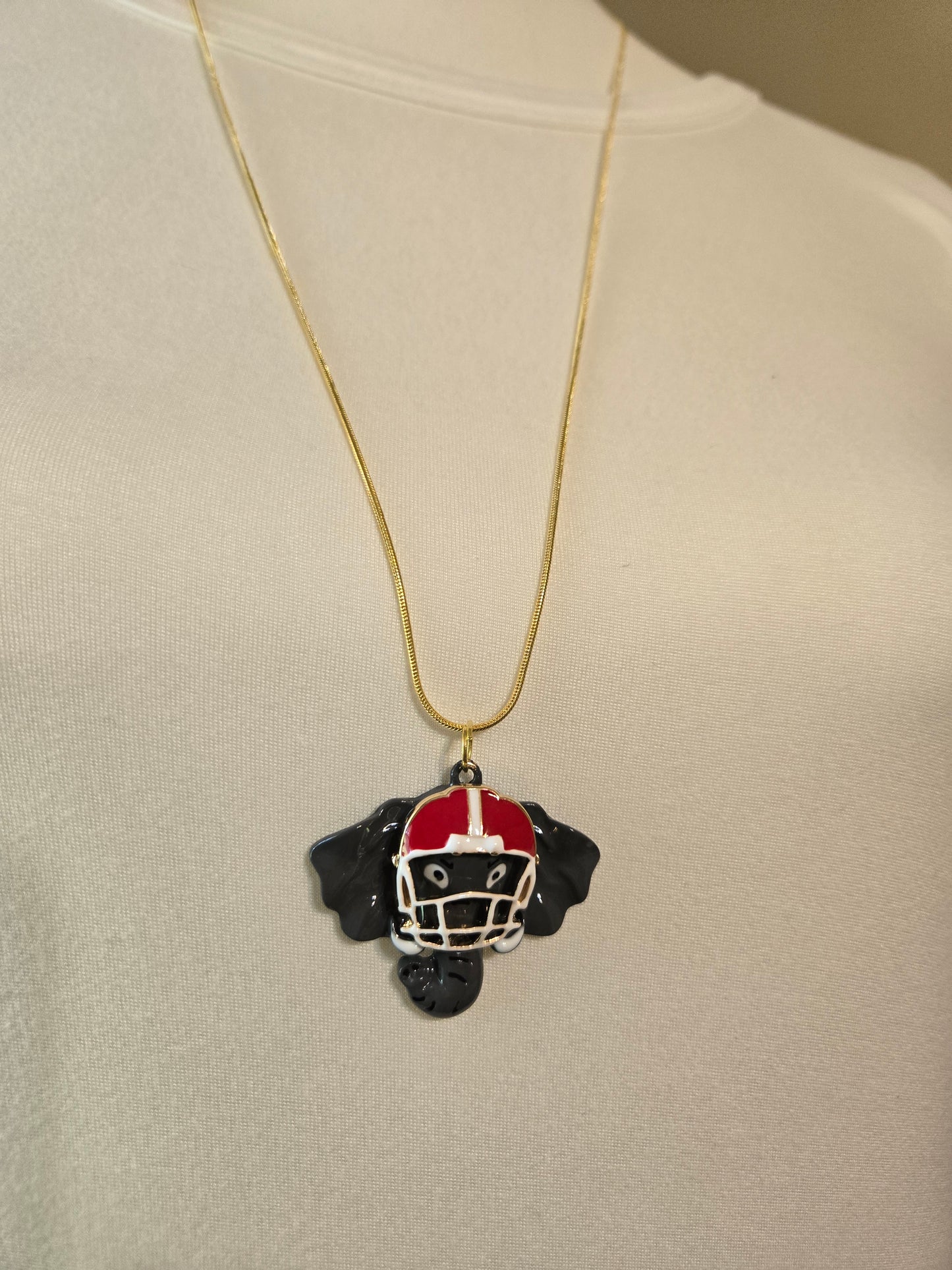 Elephant with Football Helmet Necklace Style # 1331