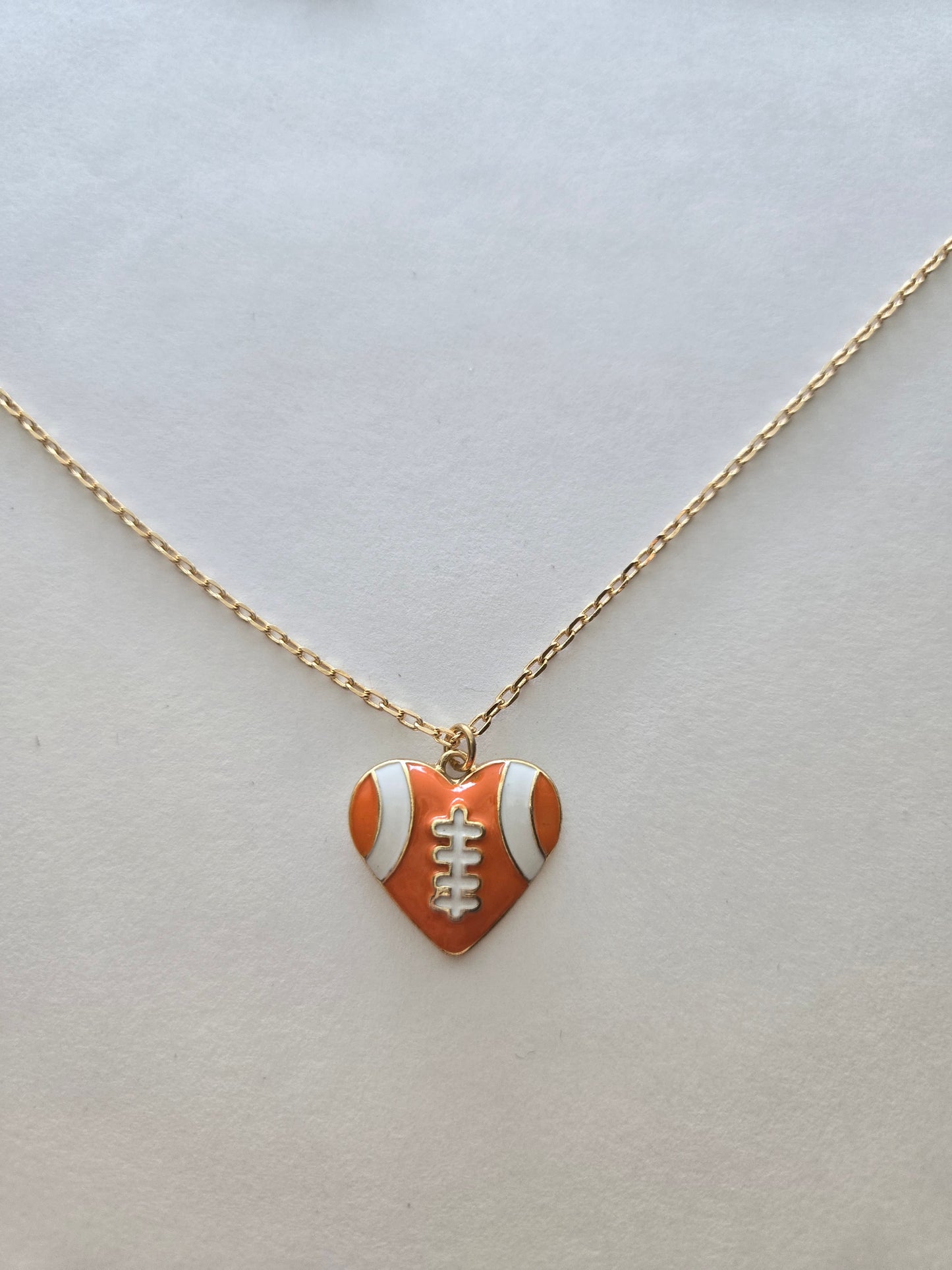 Orange Heart Necklace Style # 1322