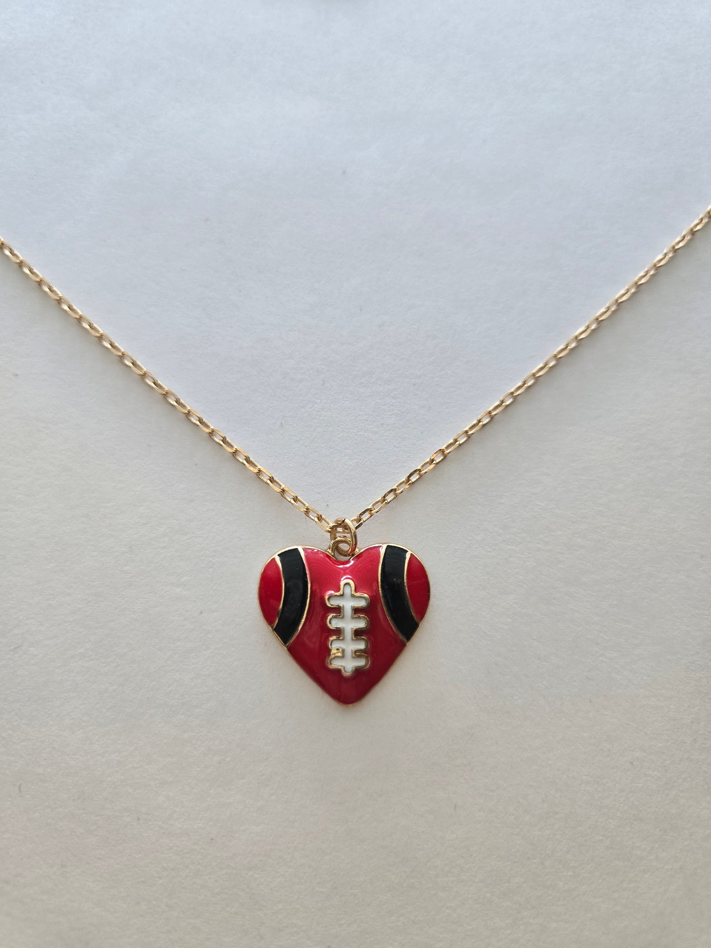 Red and Black Heart Necklace Style # 1321
