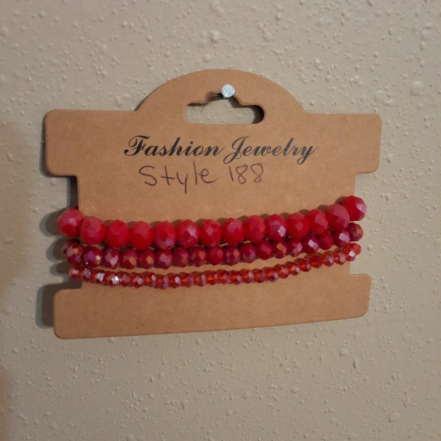 Red Bracelet Set Style # 408