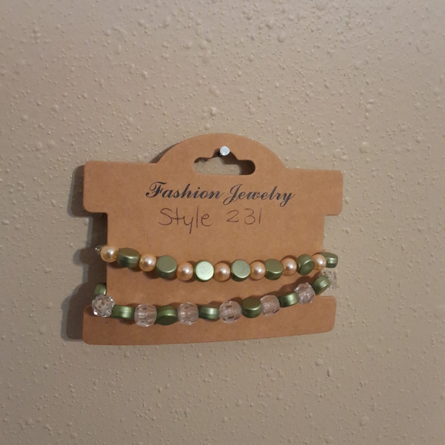 Green Bracelet Set Style # 231