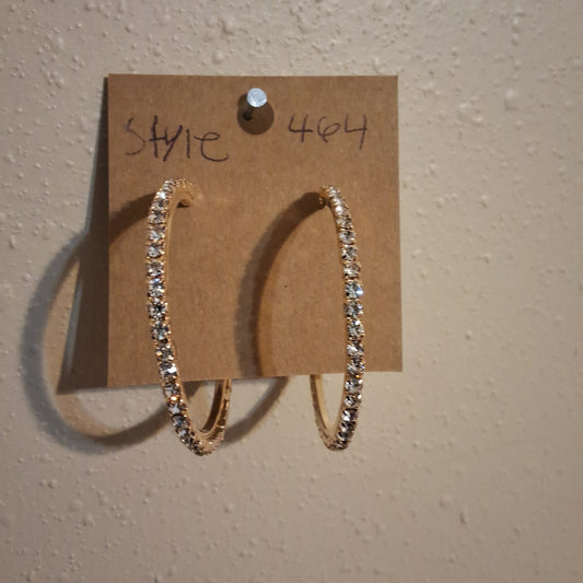 Gold Hoop Earrings Style # 464