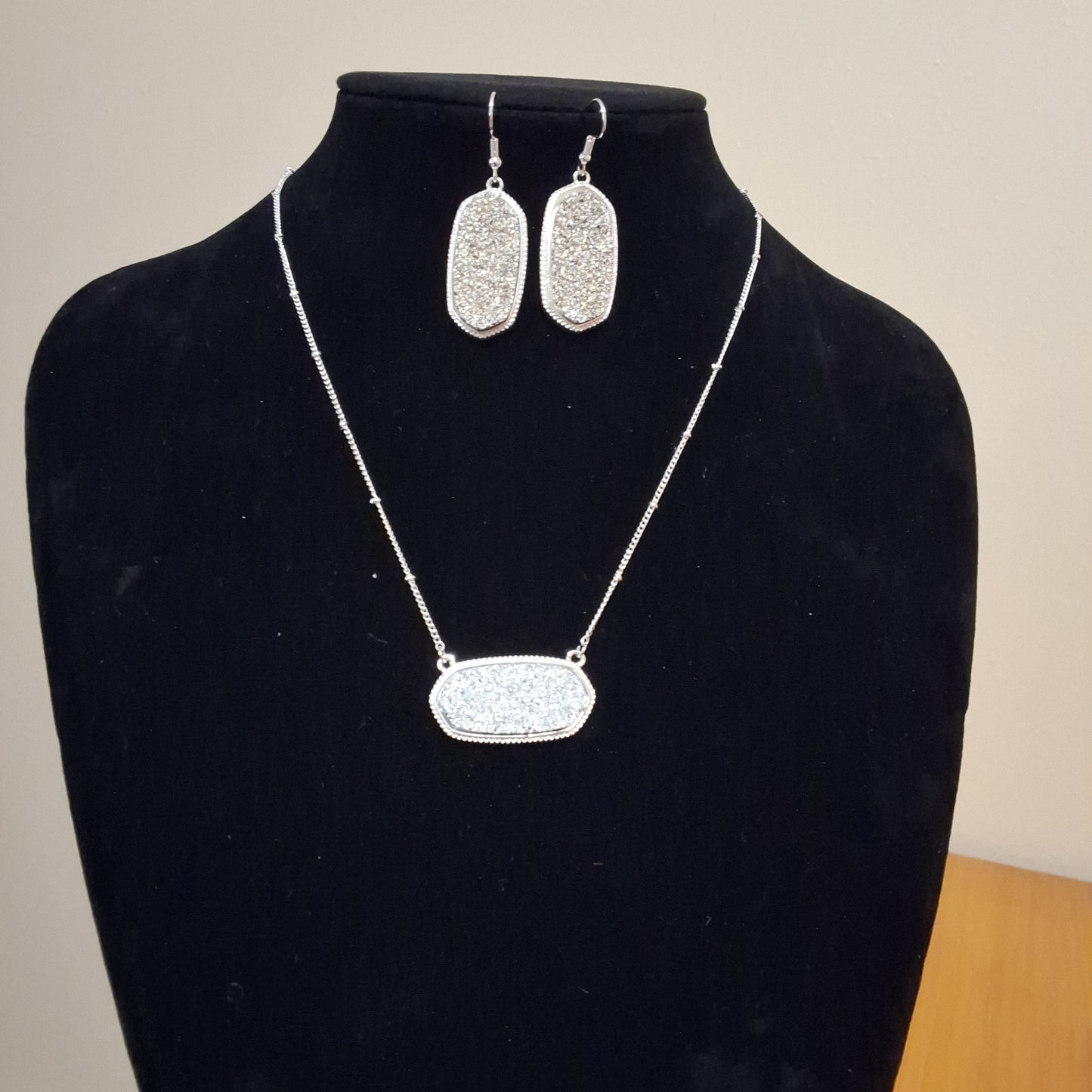 Silver Necklace with Earrings Style # 607