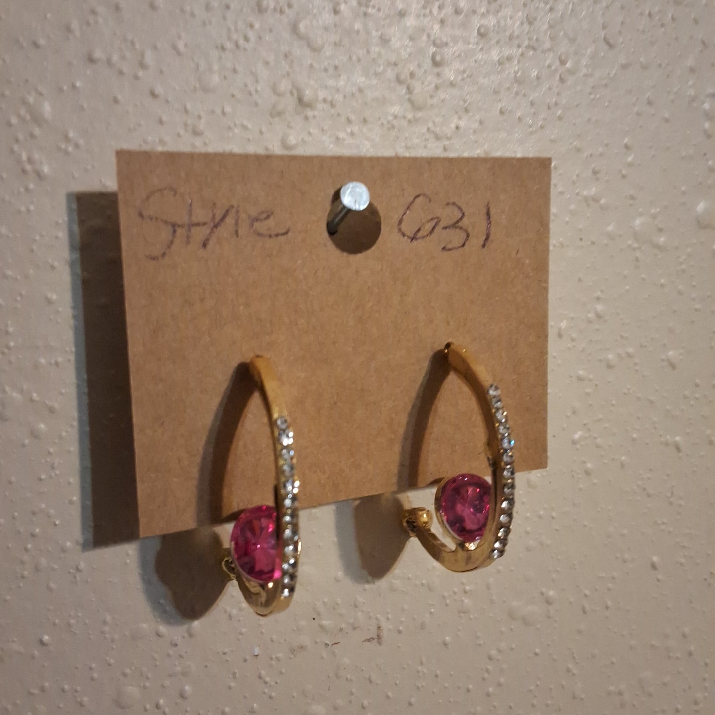 Pink Earrings Style # 631