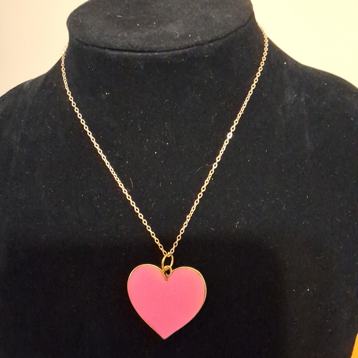 Pink Heart Necklace Style # 707