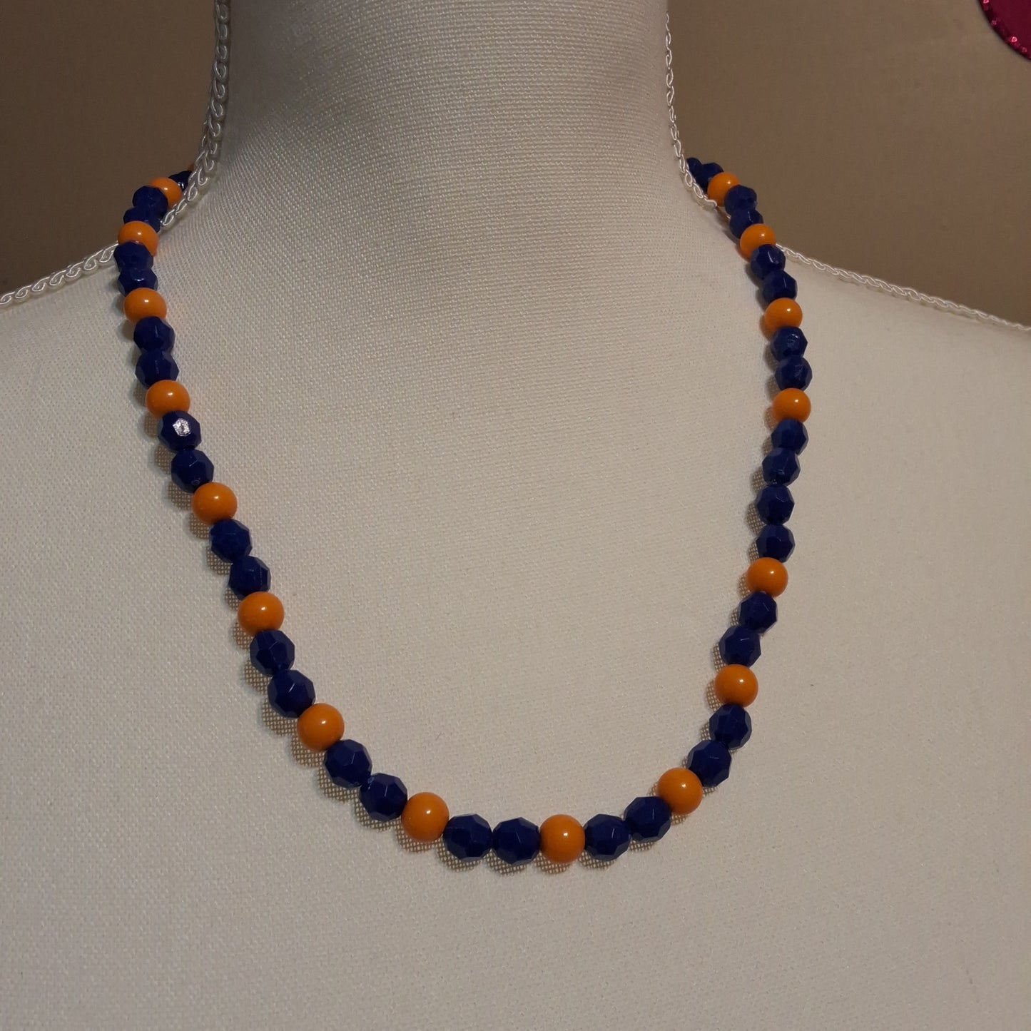 Blue and Orange Necklace Style # 100