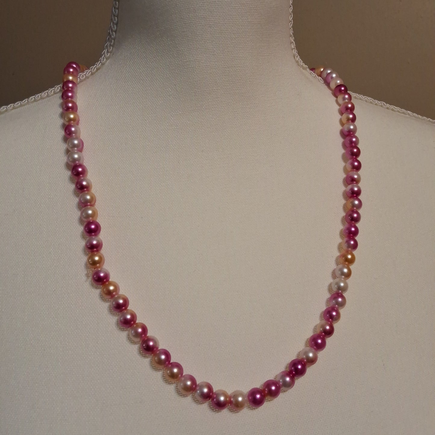 Pink Pearl Necklace Style # 102