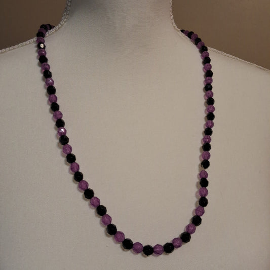 Purple and Black Necklace Style # 103