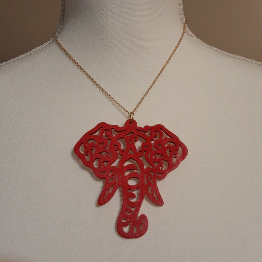 Red Elephant Necklace Style # 705