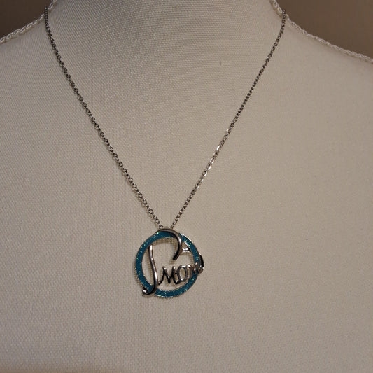 Blue Mom Necklace Style # 802