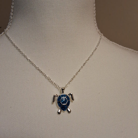 Blue Turtle Necklace Style # 757
