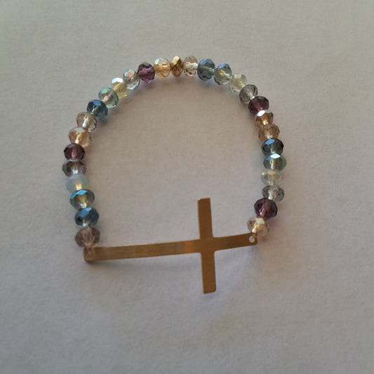 Multi-color Cross Bracelet Style # 779