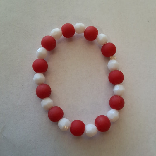 Red and White Bracelet Style # 32