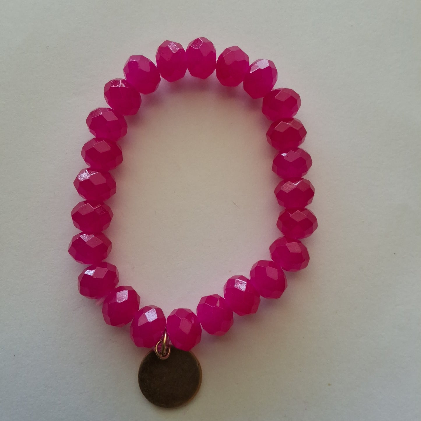 Hot Pink Charm Bracelet Style # 674