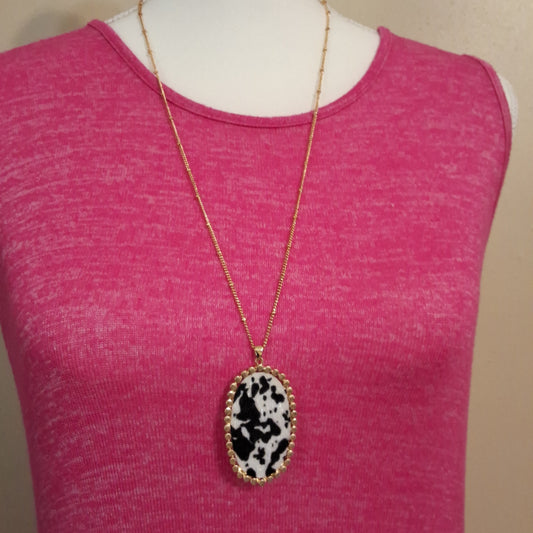 Cow Print Necklace Style # 282