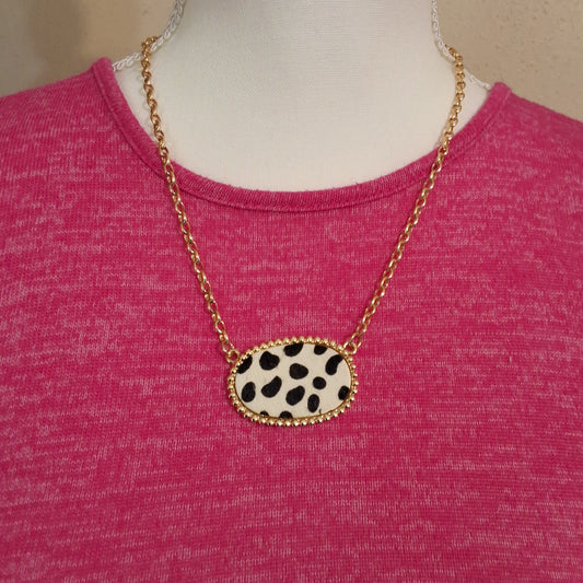 Cow Print Necklace Style # 302