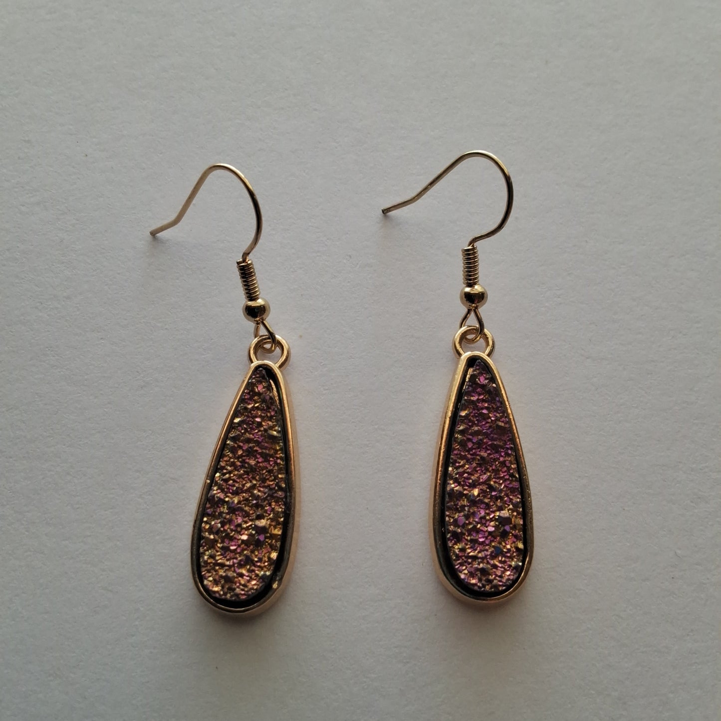 Purple Earrings Style # 483