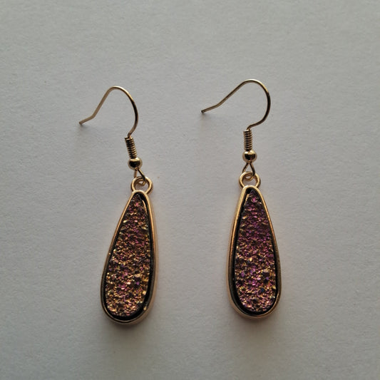 Purple Earrings Style # 483