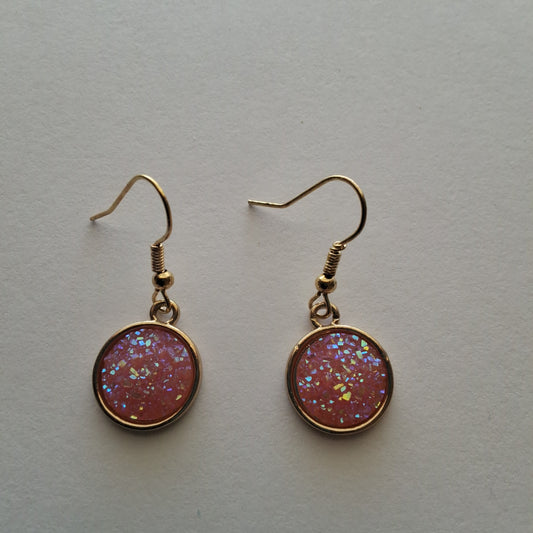 Pink Earrings Style # 620