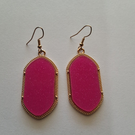 Hot Pink Earrings Style # 469