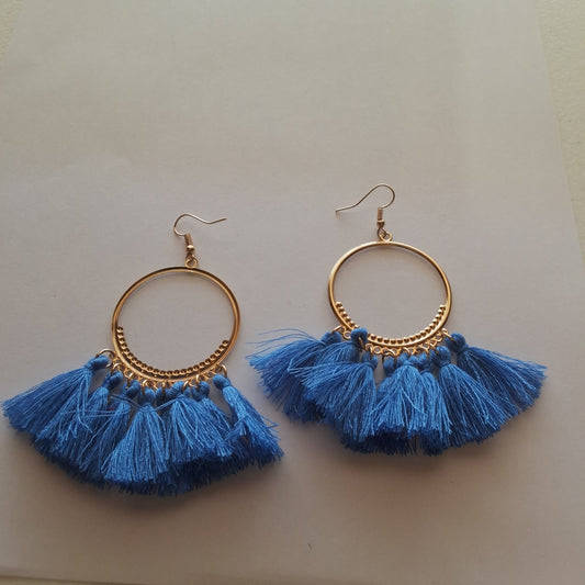 Blue Earrings Style # 580