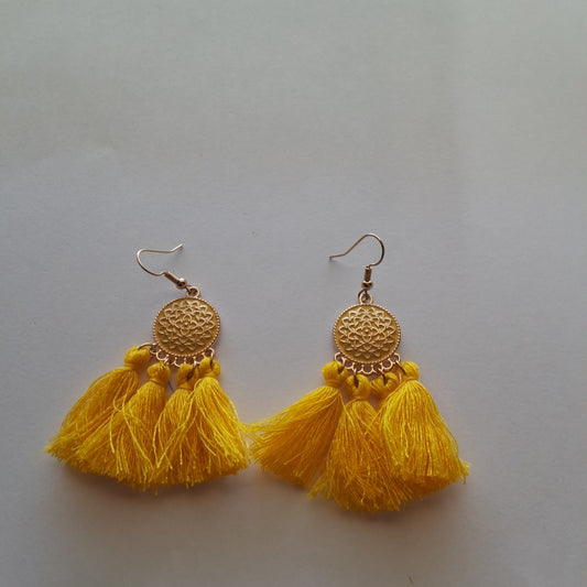 Yellow Earrings Style # 147