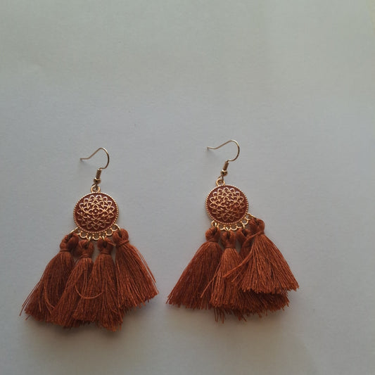 Brown Earrings Style # 148