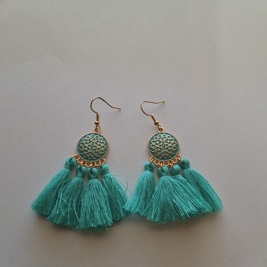 Teal Earrings Style # 149