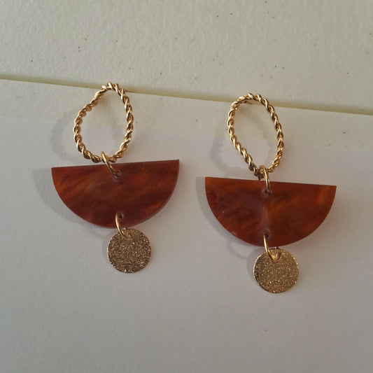 Brown Earrings Style # 627