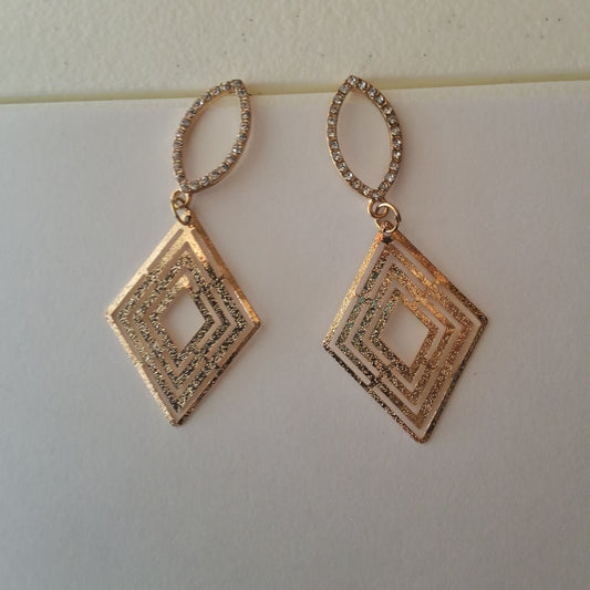 Gold Earrings Style # 629