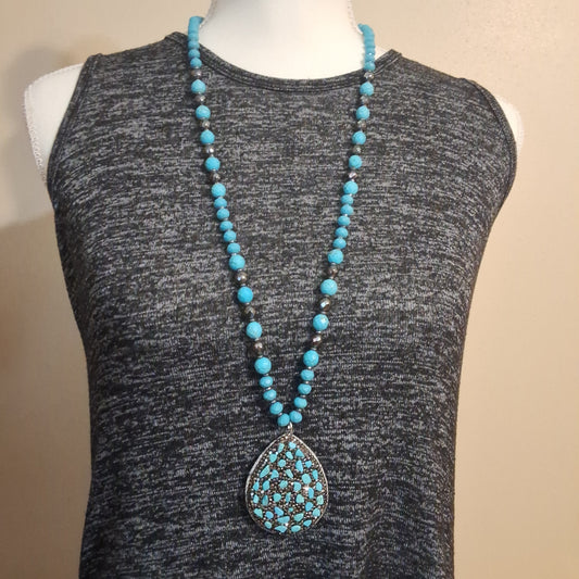 Blue Necklace Style # 818