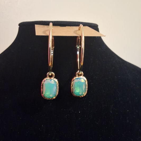 Teal Earrings Style # 833