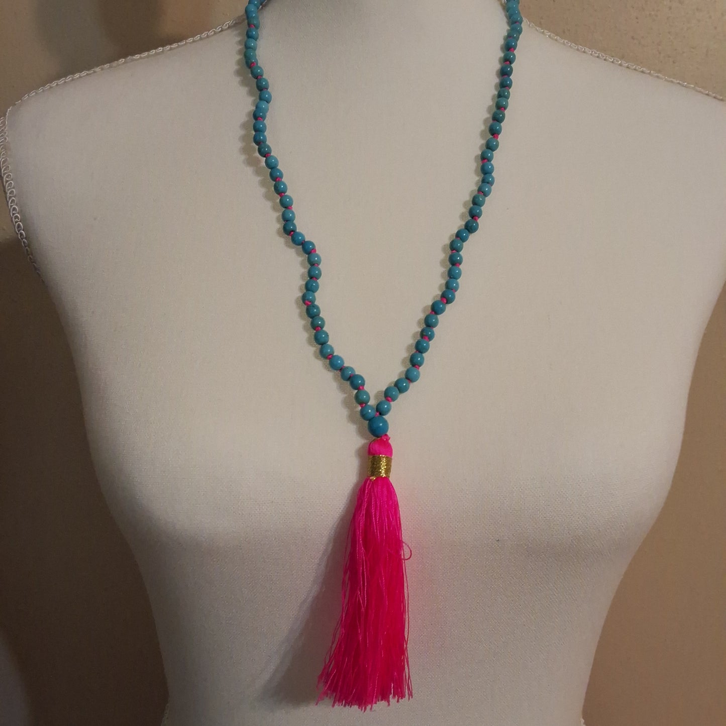 Kids Pink and Blue Necklace Style # 853