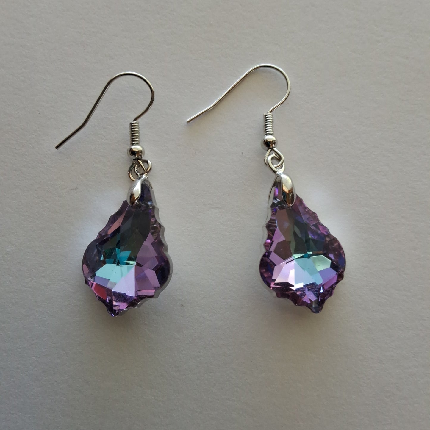 Purple Earrings Style # 918