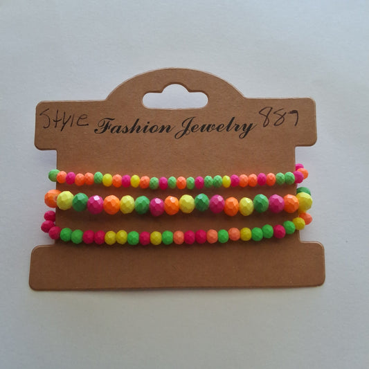 Multi-color Bracelet Set Style # 887