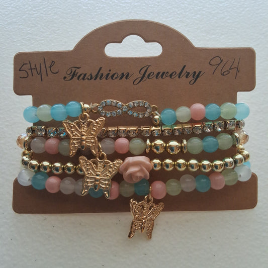 Multi-color Bracelet Set Style # 964