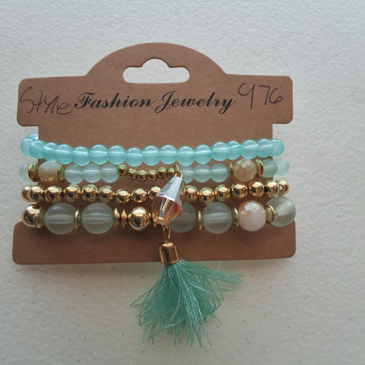 Teal Bracelet Set Style # 976