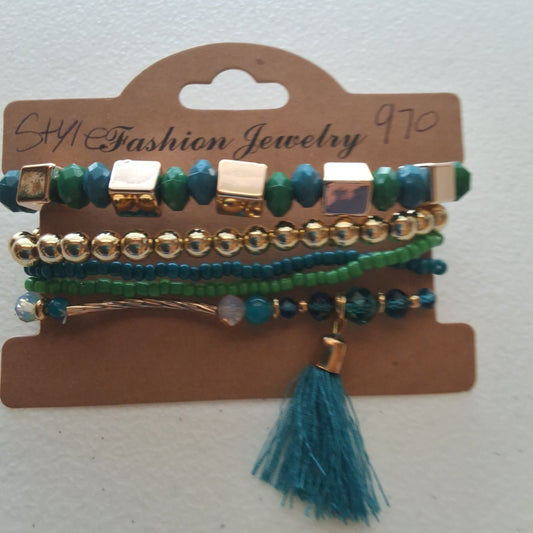 Green Bracelet Set Style # 970