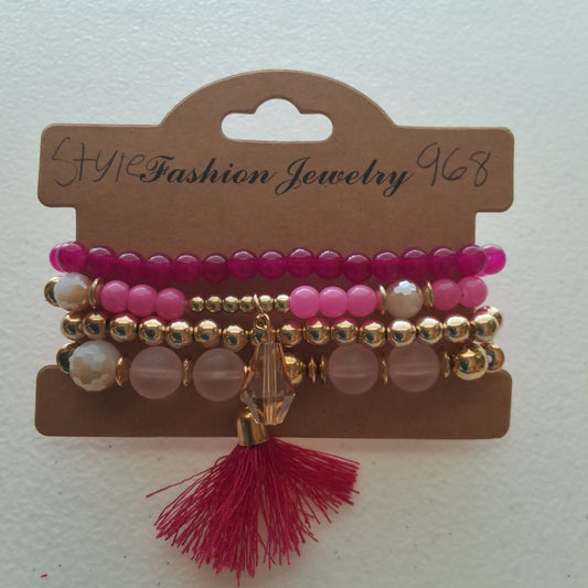 Pink Bracelet Set Style # 968