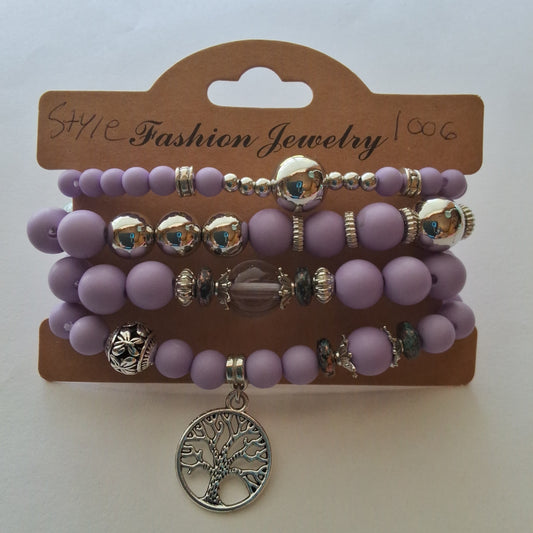 Purple Bracelet Set Style # 1006