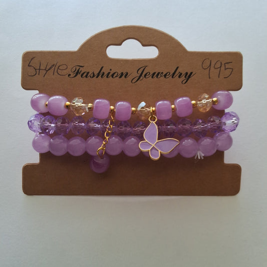 Purple Bracelet Set Style # 995