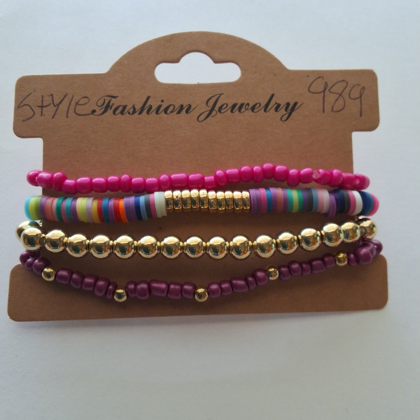 Multi-color Bracelet Set Style # 989