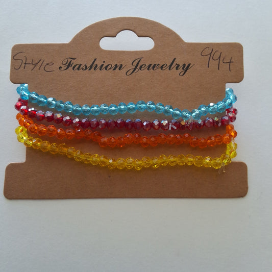 Multi-color Bracelet Set Style # 994